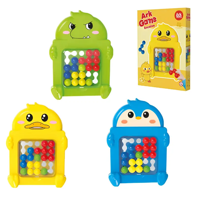 JOGO DE ENCAIXE TETRIS COM TABULEIRO + TAMPA BICHINHOS ARK GAME 20X14X2,5CM