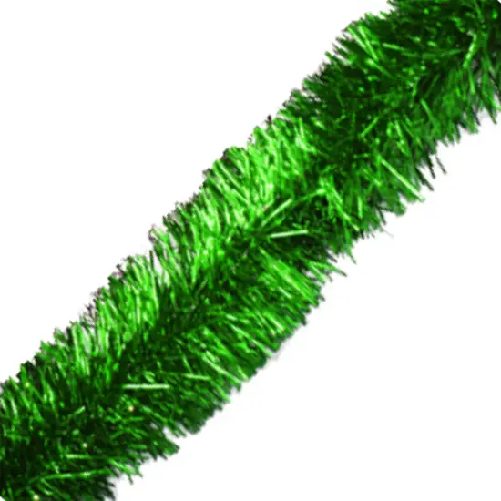 FESTAO METALIZADO VERDE DE NATAL 10X200CM