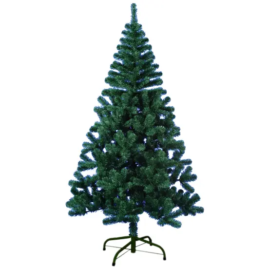 ARVORE DE NATAL 1,50M VERDE COM 320 GALHOS E PE DE METAL