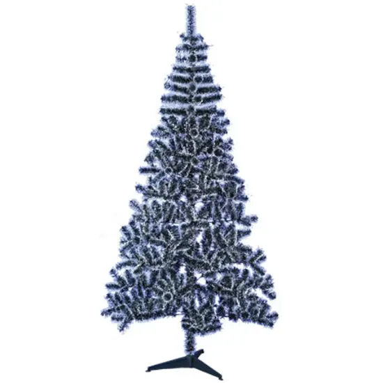 ARVORE DE NATAL 2,40M NEVADA COM 600 GALHOS E PE DE PLASTICO