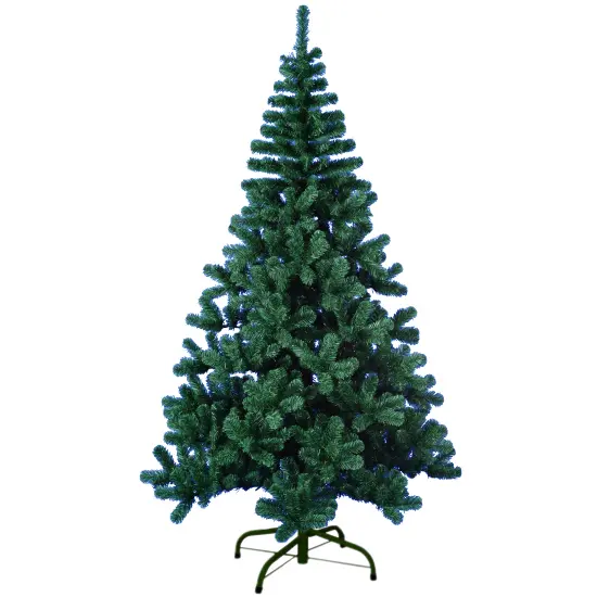 ARVORE DE NATAL 2,10M VERDE COM 800 GALHOS E PE DE METAL