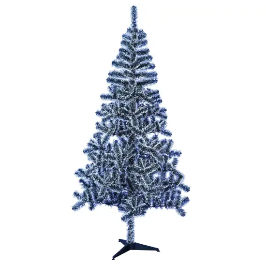 ARVORE DE NATAL 2,10M NEVADA COM 450 GALHOS E PE DE PLASTICO