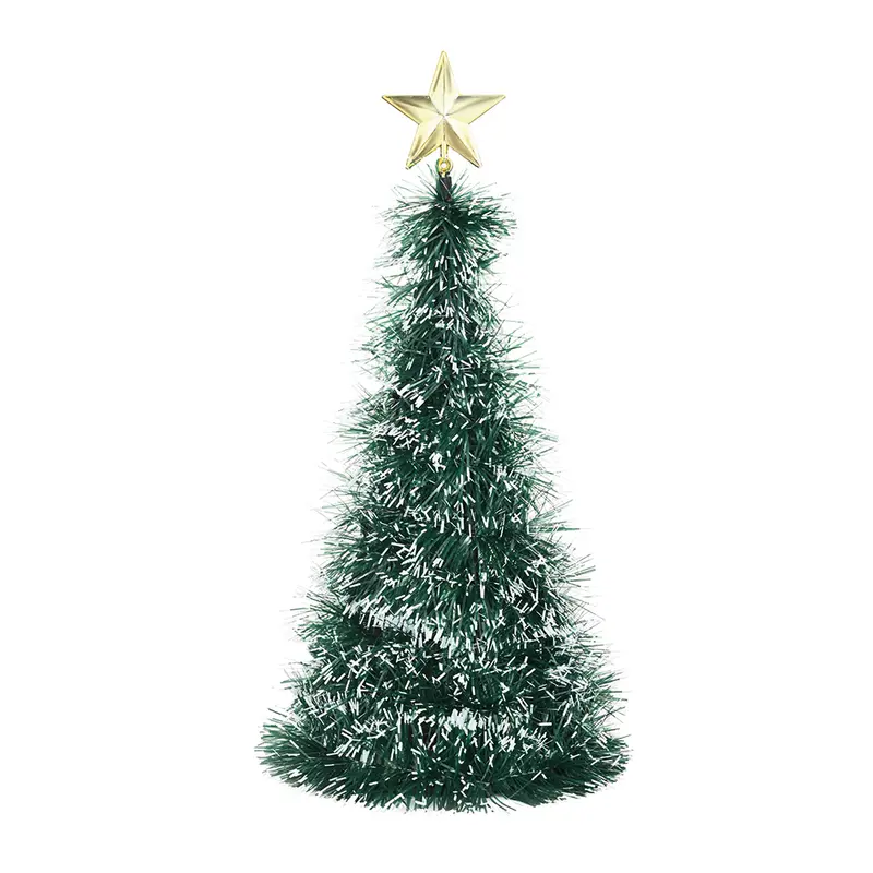 ENFEITE ARVORE DE NATAL NEVADA COM PONTEIRA ESTRELA 30CM