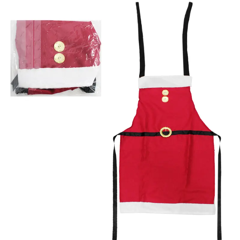 AVENTAL DE POLIESTER PARA COZINHA ROUPA NOEL VERMELHO DE NATAL