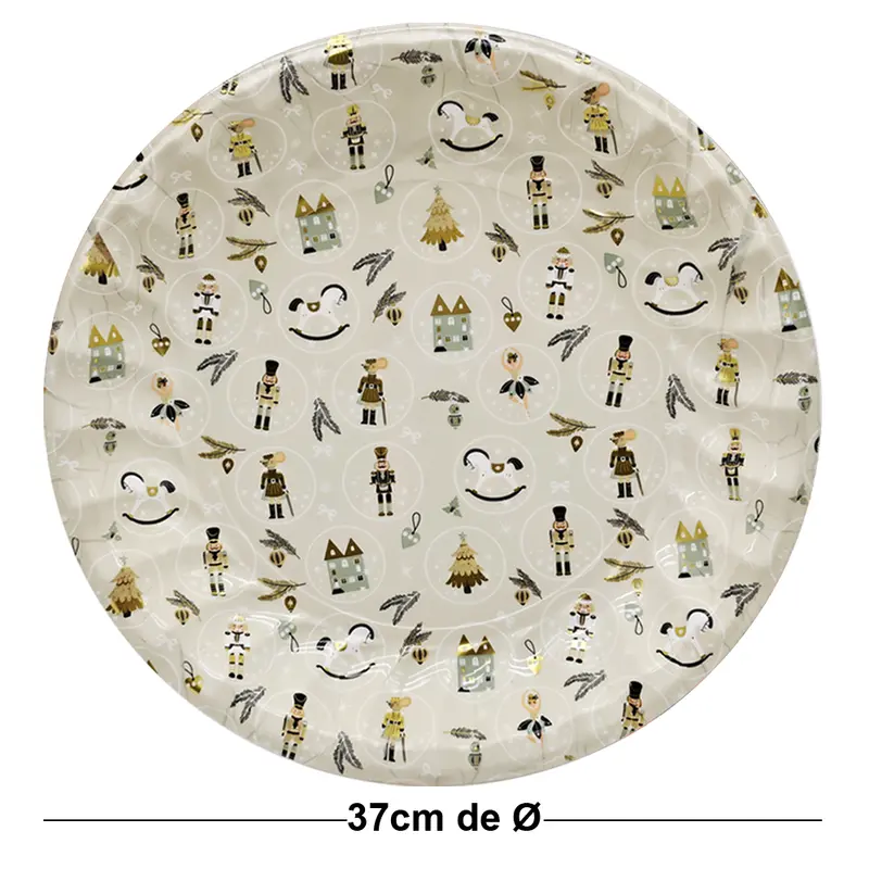 BANDEJA DE PLASTICO REDONDA QUEBRA NOZES 37CM DE Ø