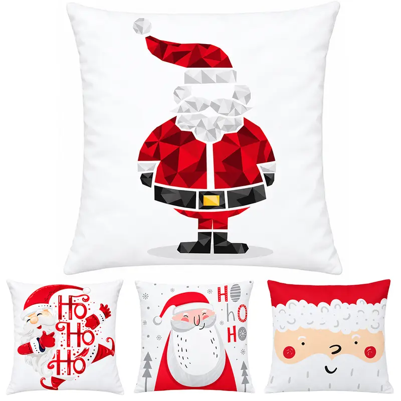 CAPA DE POLIESTER PARA ALMOFADA HO HO HO GAIA DECOR 45X45CM