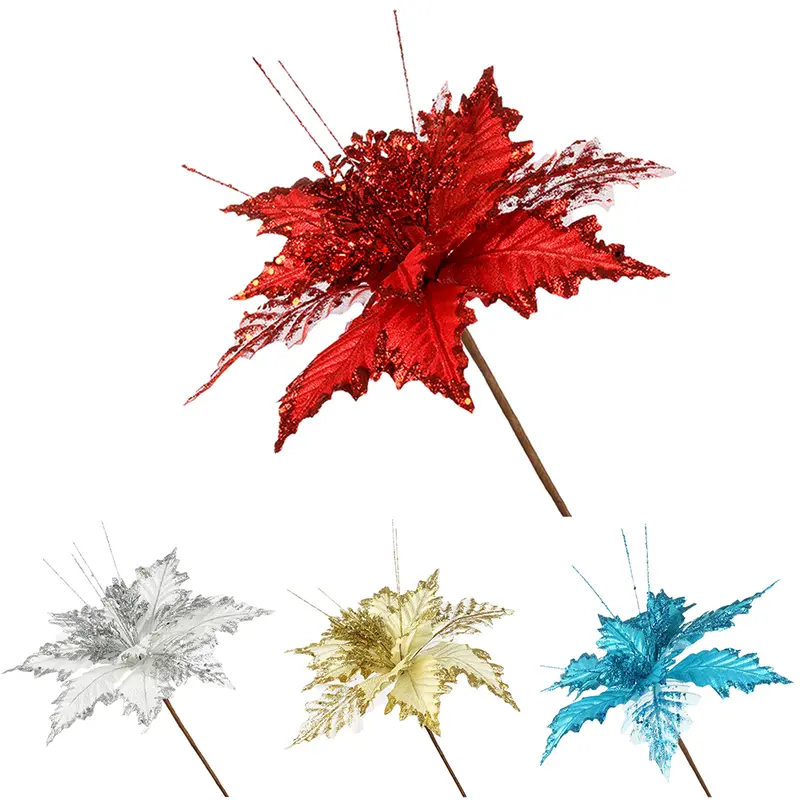 PICK NATALINO COM GLITTER FLOR COLORS 25X16CM