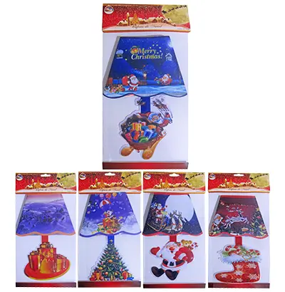 ABAJUR LUMINARIA DE PAREDE NATALINO ADESIVO LED DE NATAL 26CM