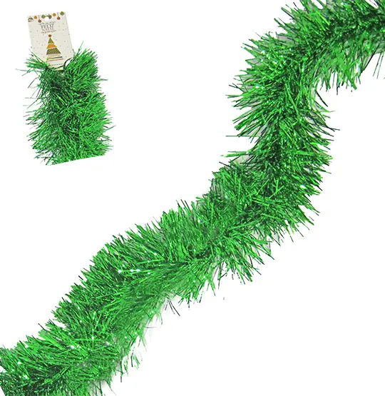 FESTAO VERDE LISO DE NATAL 10X200CM