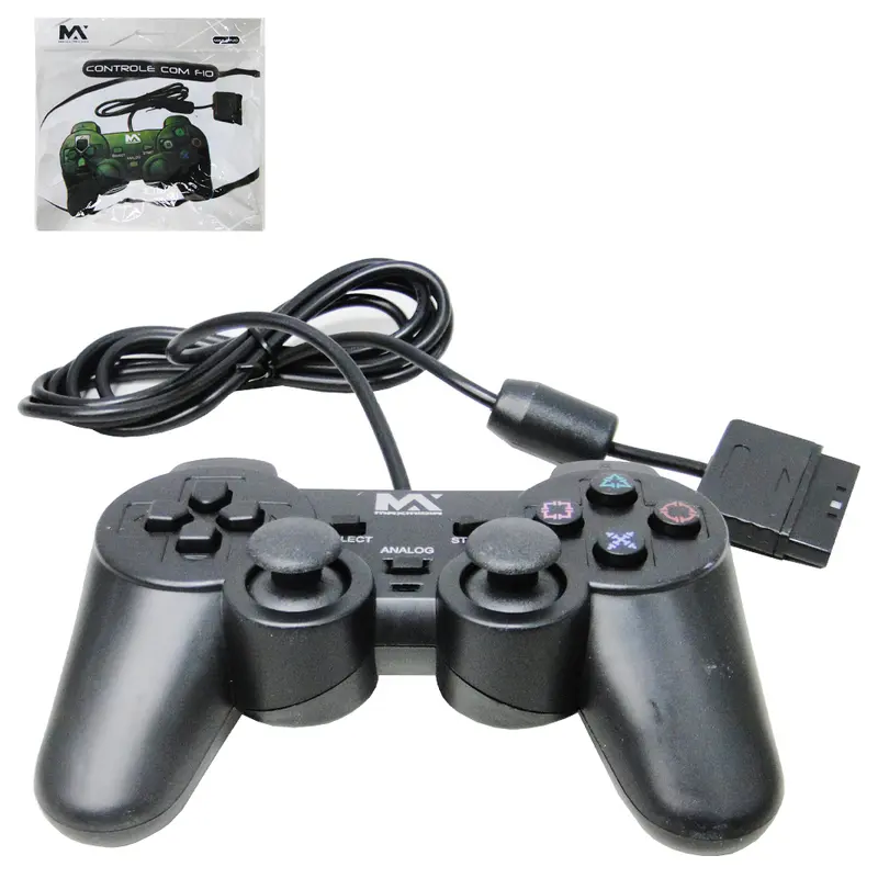 CONTROLE ANALOGICO COM FIO PARA PS1 E PS2 MAXMIDIA 1,7M