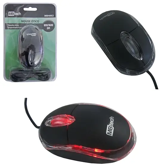 MOUSE OPTICO COM FIO USB COLORS