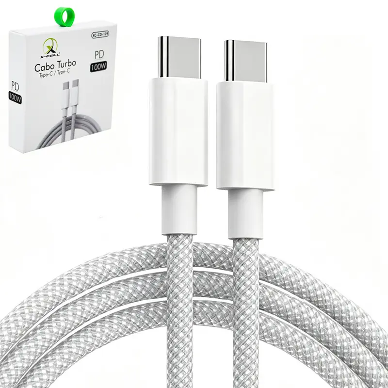 CABO PARA CELULAR TURBO TIPO C X TIPO C PD 100W X-CELL 1M