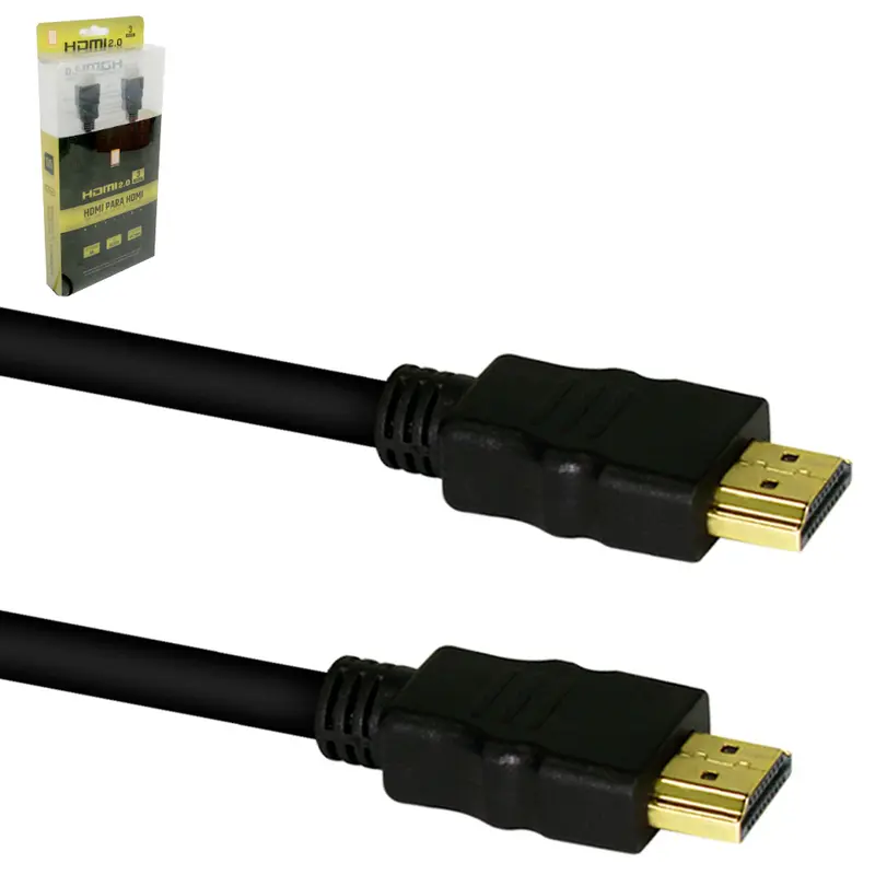 CABO HDMI X HDMI COM SUPORTE 4K E ETHERNET 2.0 3M NA CAIXA