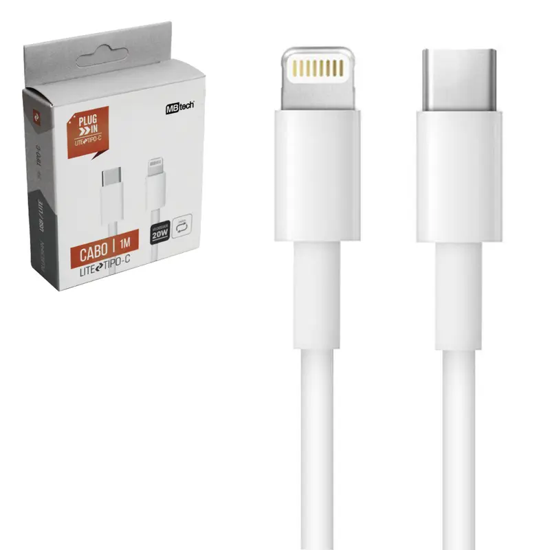 CABO PARA CELULAR LIGHTNING TIPO-C TURBO 1M