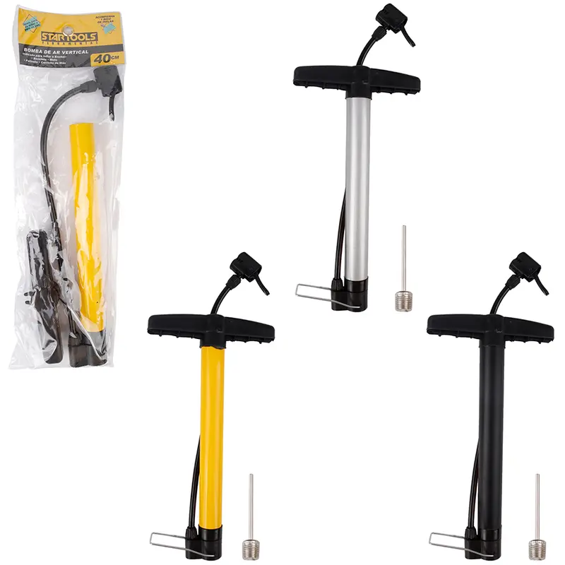 BOMBA DE AR MANUAL PARA INFLAVEIS COM PE E PUNHO DE PLASTICO PRO 40CM