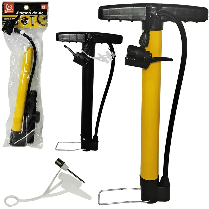 BOMBA DE AR MANUAL PARA INFLAVEIS COM PE E PUNHO DE PLASTICO 30CM