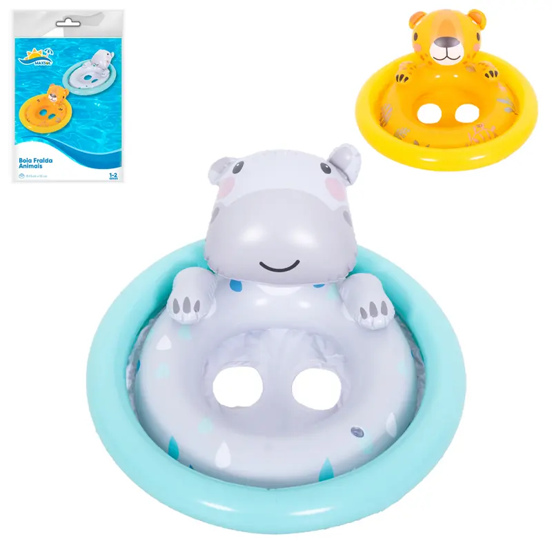 BOIA CIRCULAR INFLAVEL FRALDA ANIMAIS COM ENCOSTO MAXSOL 63X5CM