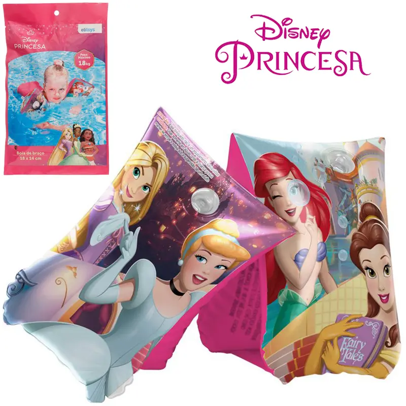 BOIA DE BRACO INFLAVEL PRINCESAS 18X14CM DISNEY