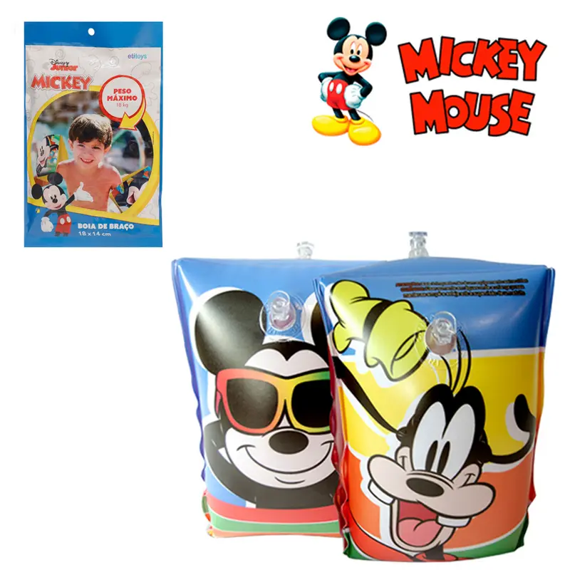 BOIA DE BRACO INFLAVEL MICKEY 18X14CM DISNEY