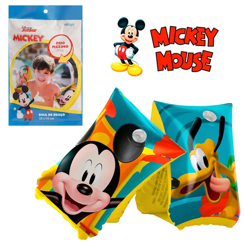 BOIA DE BRACO INFLAVEL MICKEY 23X14CM DISNEY