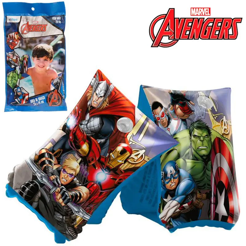 BOIA DE BRACO INFLAVEL VINGADORE/AVENGERS 23X14CM DISNEY