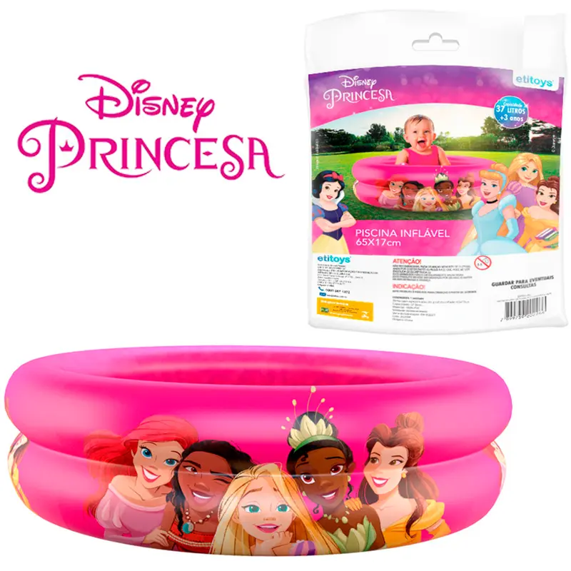 PISCINA INFLAVEL 2 ANEIS 37L PRINCESAS 17X65CM DE Ø DISNEY