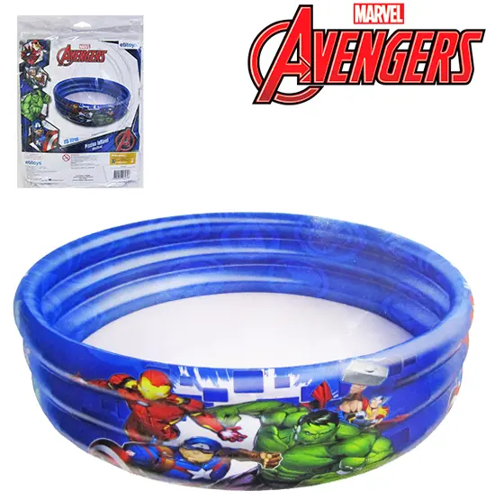 PISCINA INFLAVEL 3 ANEIS 100L VINGADORES/AVENGERS 25X83CM DE Ø DISNEY