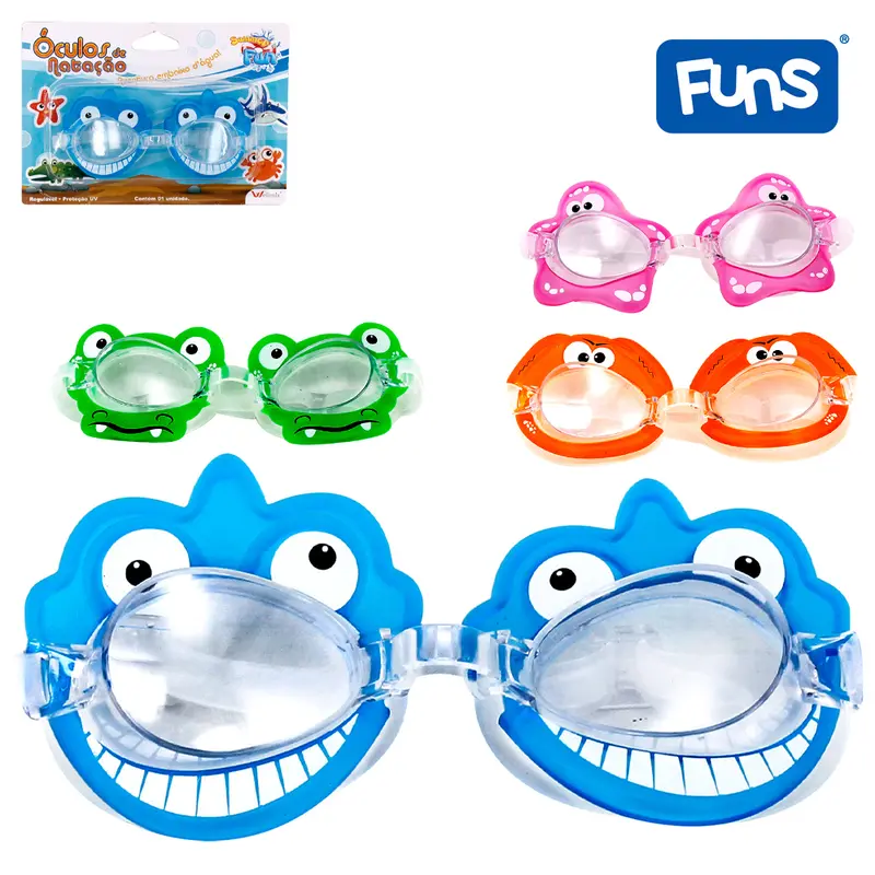 OCULOS DE NATACAO INFANTIL BICHINHOS FUNS