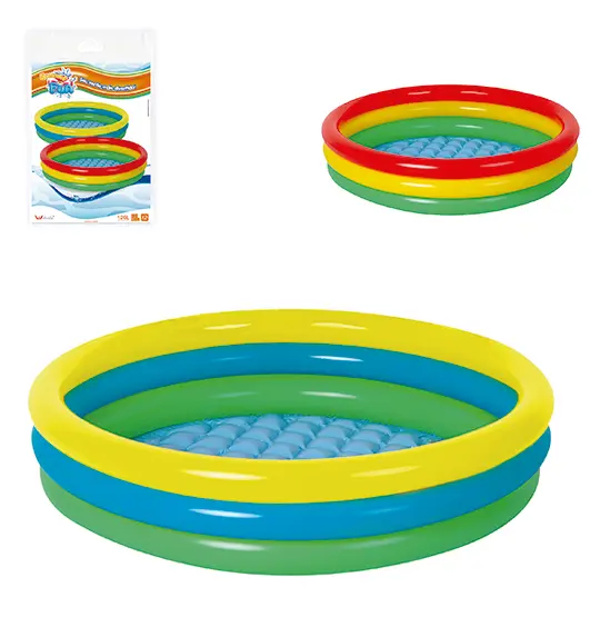 PISCINA INFLAVEL 3 ANEIS FUNS 126L 22X100CM DE Ø