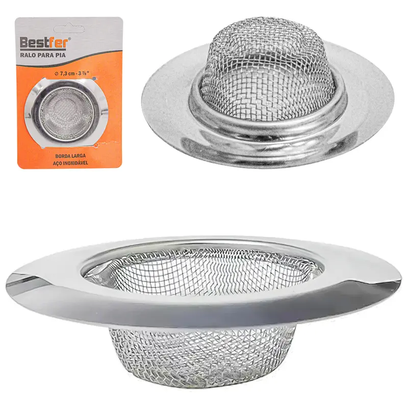 RALO DE INOX PARA PIA BORDA LARGA 7,3CM DE Ø