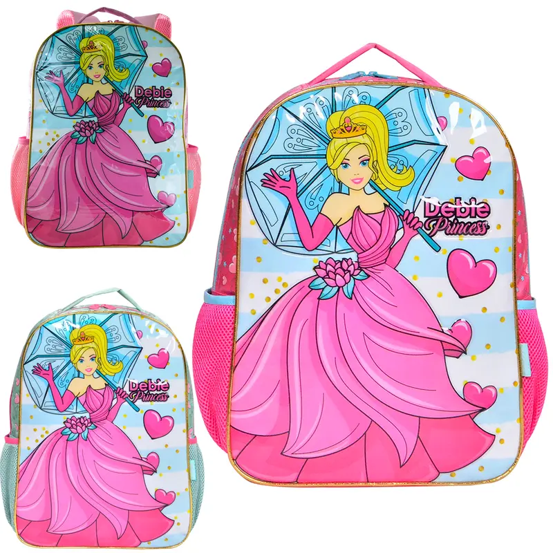 MOCHILA INFANTIL FEMININA DEBIE PRINCESS 16''