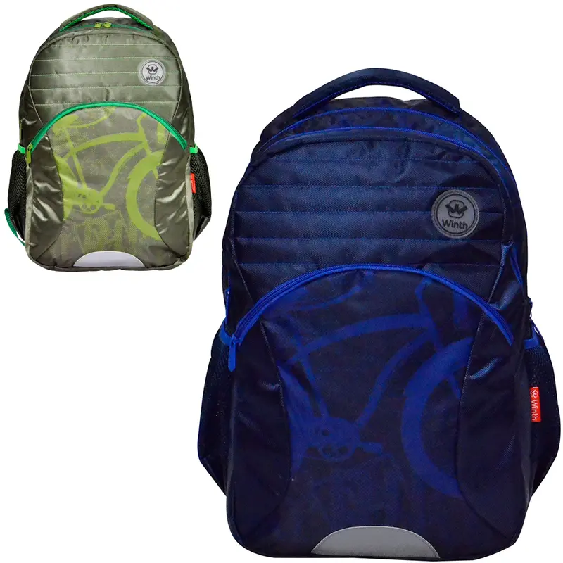 MOCHILA JUVENIL MASCULINA BASIC WINTH BICICLETA 18''