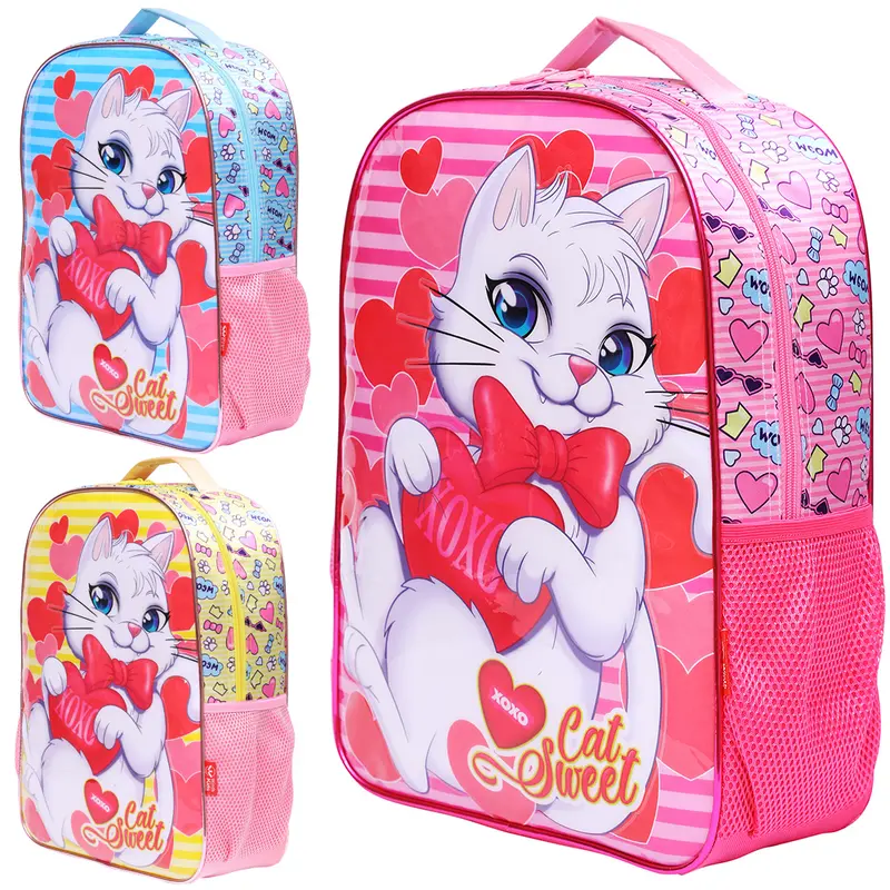 MOCHILA INFANTIL FEMININA STANDARD CAT SWEET 16''