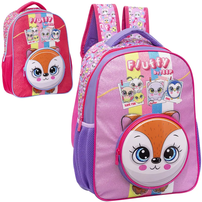 MOCHILA INFANTIL FEMININA FLUFFY BY YEPP 16''