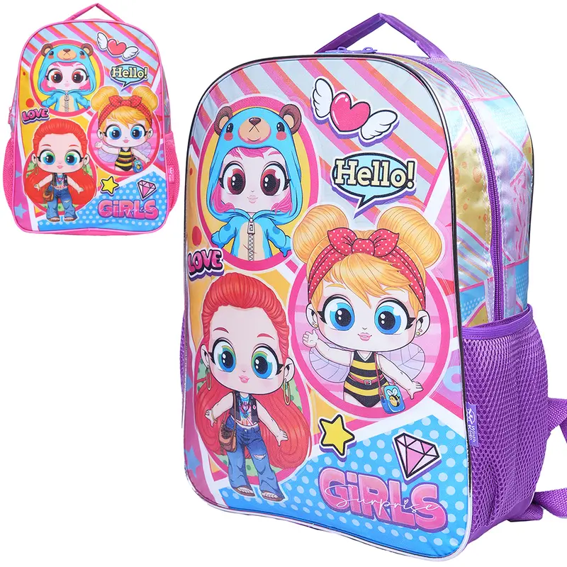 MOCHILA INFANTIL FEMININA STANDARD GIRLS SURPRISE 16''