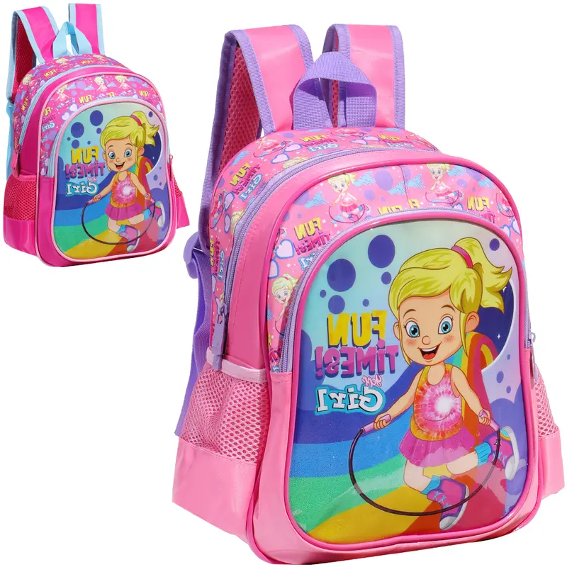 MOCHILA INFANTIL FEMININA FUN TIMES GIRL 13''