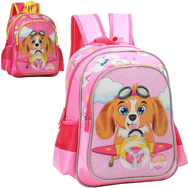 MOCHILA INFANTIL FEMININA DOG 13''