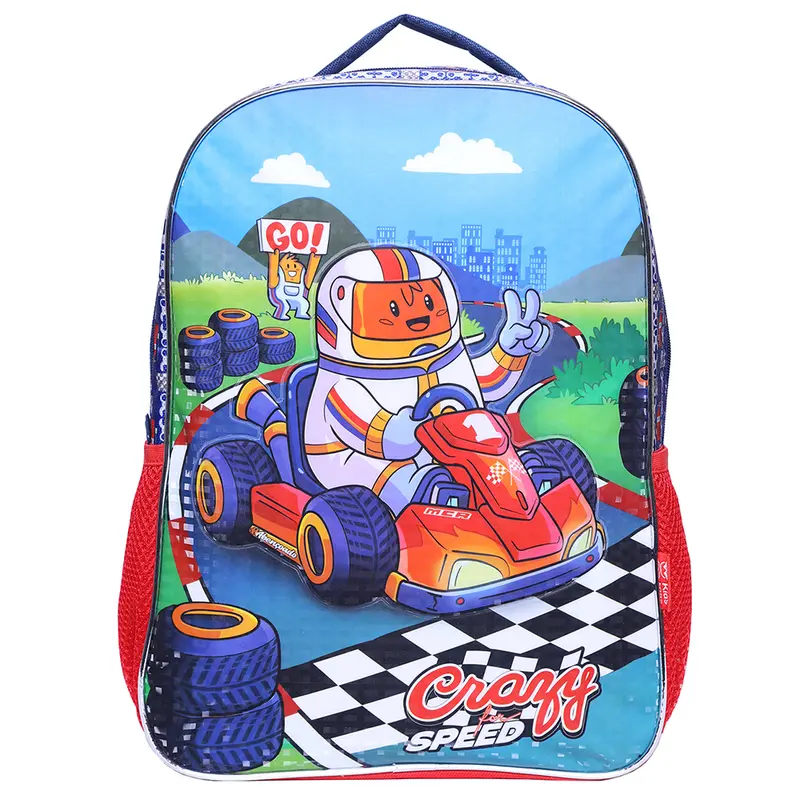MOCHILA INFANTIL MASCULINA STANDARD CRAZY FOR SPEED 16''