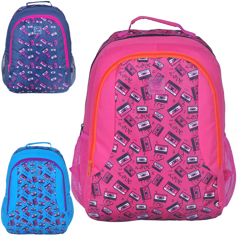 MOCHILA JUVENIL FEMININA STANDARD WINTH FITAS COLORS 17''