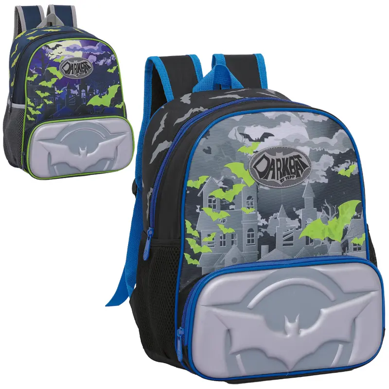 MOCHILA INFANTIL MASCULINA DARKBAT BY YEPP 13''