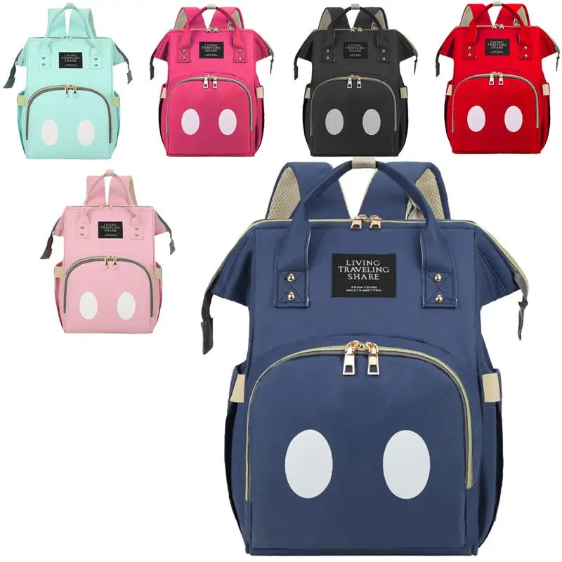 MOCHILA BOLSA MATERNIDADE LIVING TRAVELING SHARE COLORS 36X29X18CM