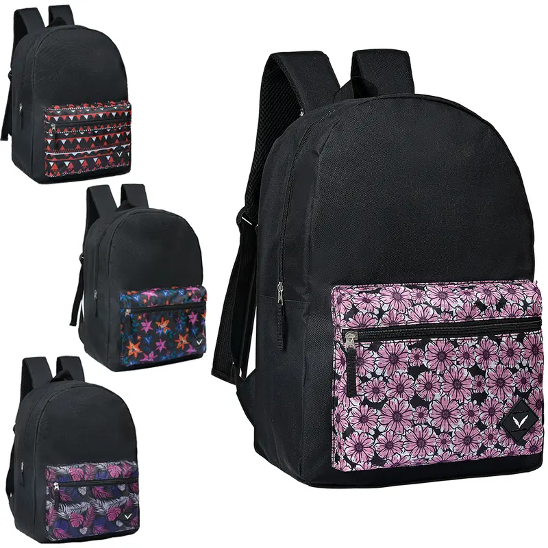 MOCHILA JUVENIL FEMININA YEPP ESTAMPAS SORTIDAS 18''
