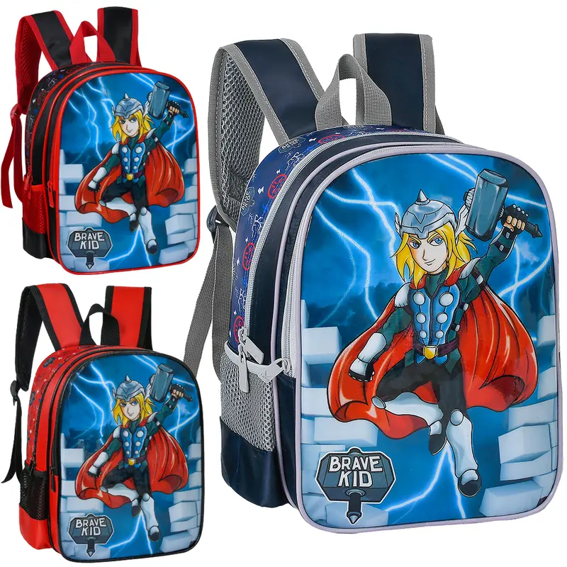 MOCHILA INFANTIL MASCULINA BRAVE KID 13''