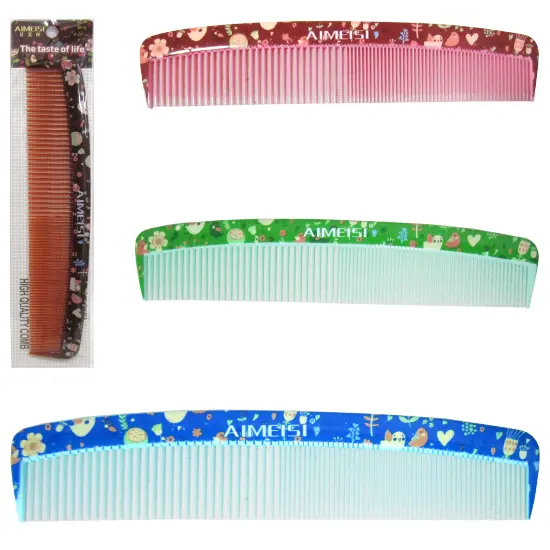 PENTE DE PLASTICO ESTAMPAS SORTIDAS 22CM NA SOLAPA