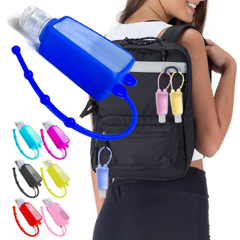 FRASCO FLIP TOP DE PLASTICO PARA VIAGEM REVESTIDO DE SILICONE COLORS 30ML CVD