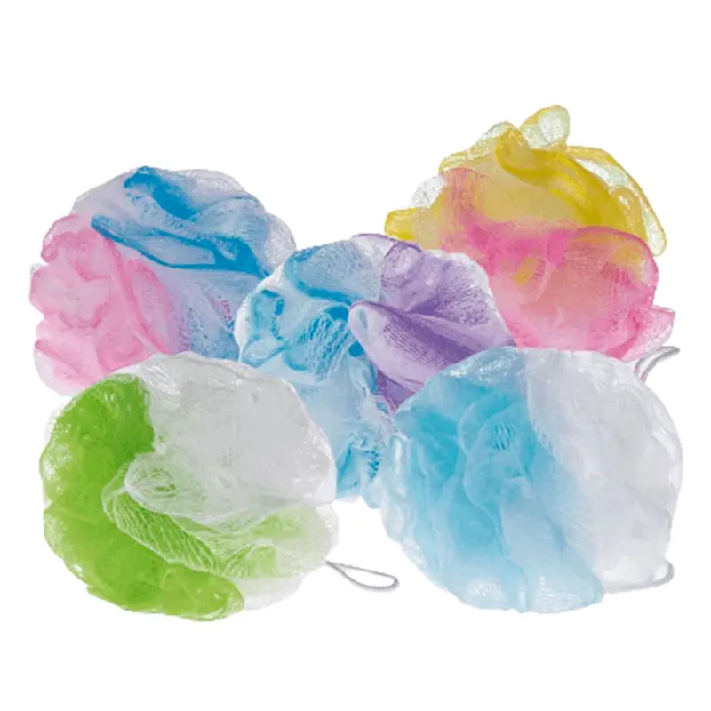ESPONJA / BUCHA DE NYLON PARA BANHO COLORS 12CM