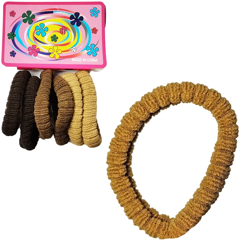 KIT ACESSORIOS PARA CABELO ELASTICO / RABICO COM 6 PECAS 4,5CM DE Ø