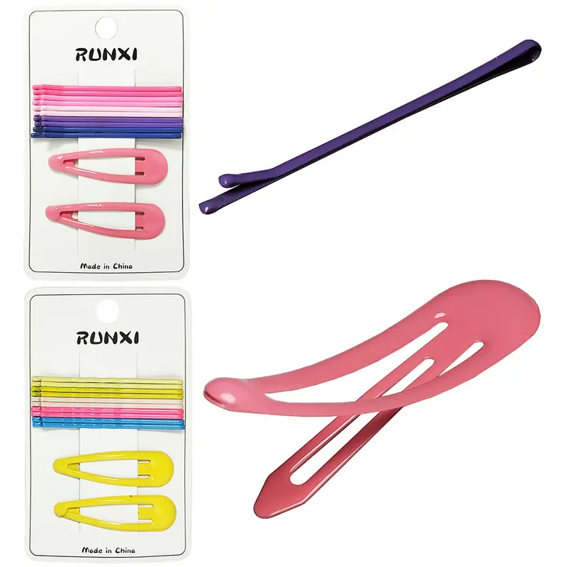 KIT ACESSORIOS PARA CABELO PRESILHA TIC TAC E GRAMPO 12 PECAS