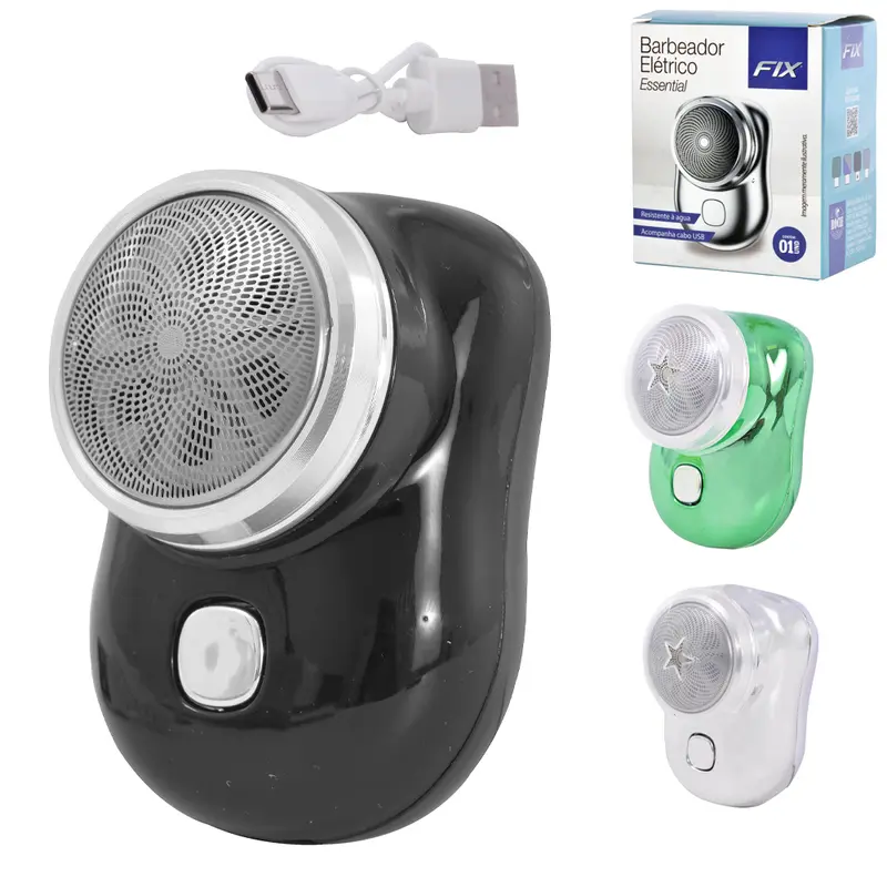 DEPILADOR APARADOR DE PELOS FACIAIS E CORPORAIS RECARREGAVEL ESSENTIAL CABO USB