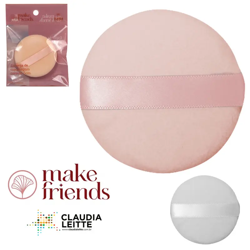 ESPONJA PARA MAQUIAGEM REDONDA 6CM DE Ø NA SOLAPA